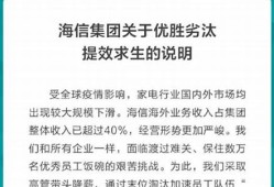 海信针对裁员传闻发布官方声明(海信裁人热议)