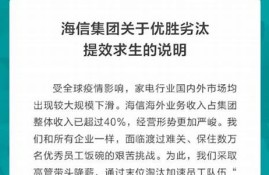 海信回应裁员传闻：无裁员计划，业务发展正常(海信 离职)